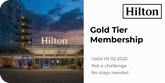 Hilton Honors 2 years Gold Membership — to 03.2027